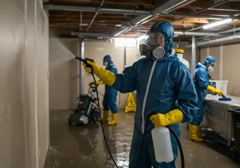 Basement Sanitization and Antimicrobial Treatment process in New Freedom, PA